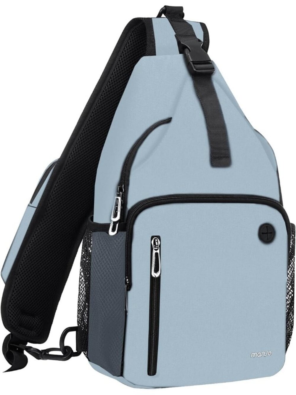 Women's Aquamarine Sling Backpack Travel Hiking Daypack Crossbody Shoulder Bag